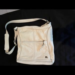 The Sak soft 100 % leather cream color shoulder bag